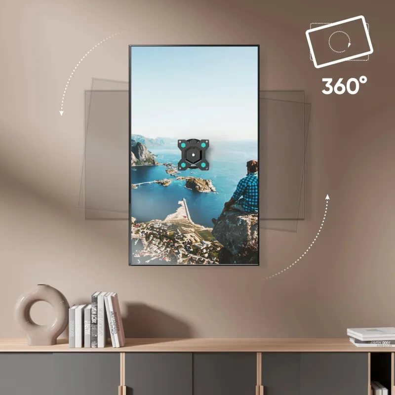 Tv set acc wall mount -10-35-black r3-b onkron