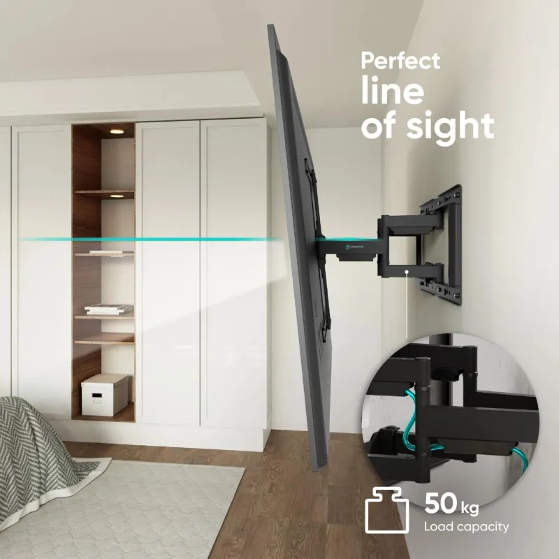 Tv set acc wall mount -32-90-black sm6-b onkron