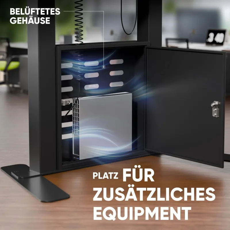 Tv set acc floor stand -55-100-black fpro2l-40-b onkron