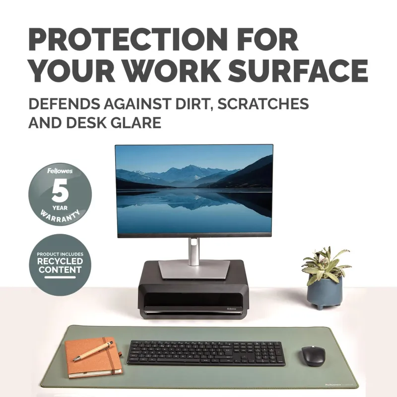 Desk mat breyta-sage 100139323 fellowes