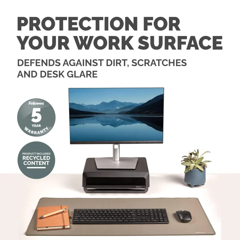 Desk mat breyta-sand 100139324 fellowes
