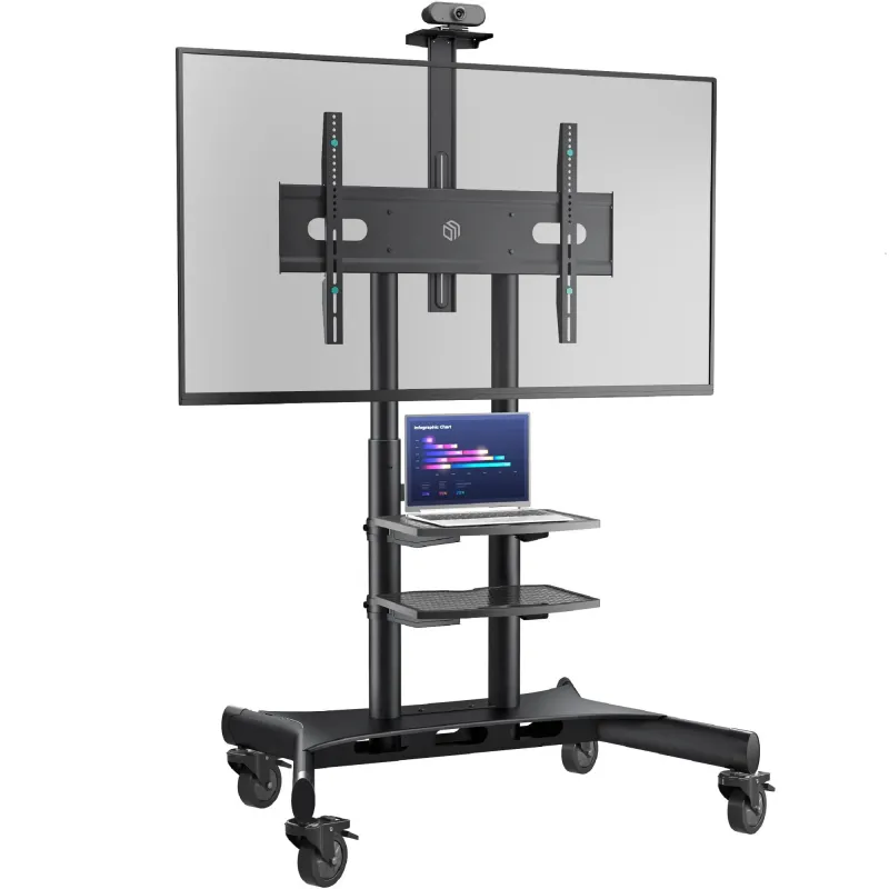 Tv set acc mobile stand-50-86-black ts1881-b onkron