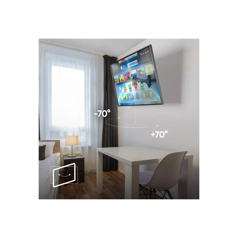 Tv set acc wall mount -10-35-black r2-b onkron