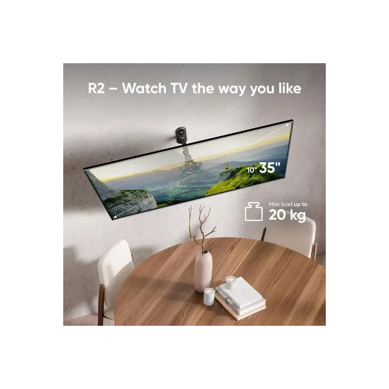 Tv set acc wall mount -10-35-black r2-b onkron