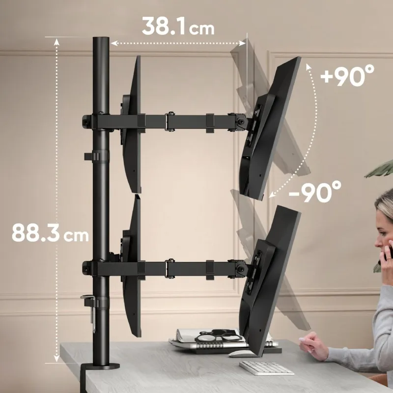 Monitor acc desk mount-13-32 black d421e-b onkron
