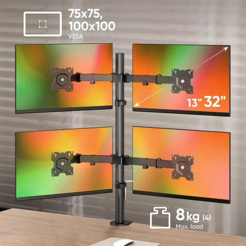 Monitor acc desk mount-13-32 black d421e-b onkron