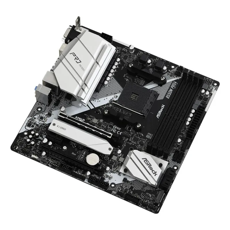 Mainboard-ASROCK-AMD B550-SAM4-MicroATX-1xPCI-Express 3.0 1x-1xPCI-Express 3.0 16x-1xM.2-1xPCI-Express 4.0 16x-Memory