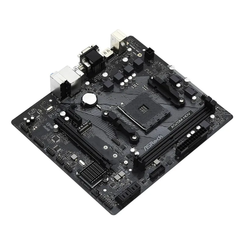 ASRock - A520M-HDV - Processor family AMD - Processor socket AM4 - DDR4 DIMM - Memory slots 2 - Supported hard disk drive