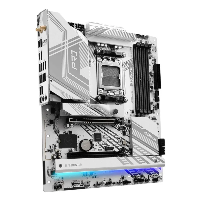 Mainboard-ASROCK-AMD X870-SAM5-ATX-Memory DDR5-Memory slots 4-1xPCI-Express 4.0 16x-1xPCI-Express 5.0 16x-4xM.2-1xHDMI-6xUSB