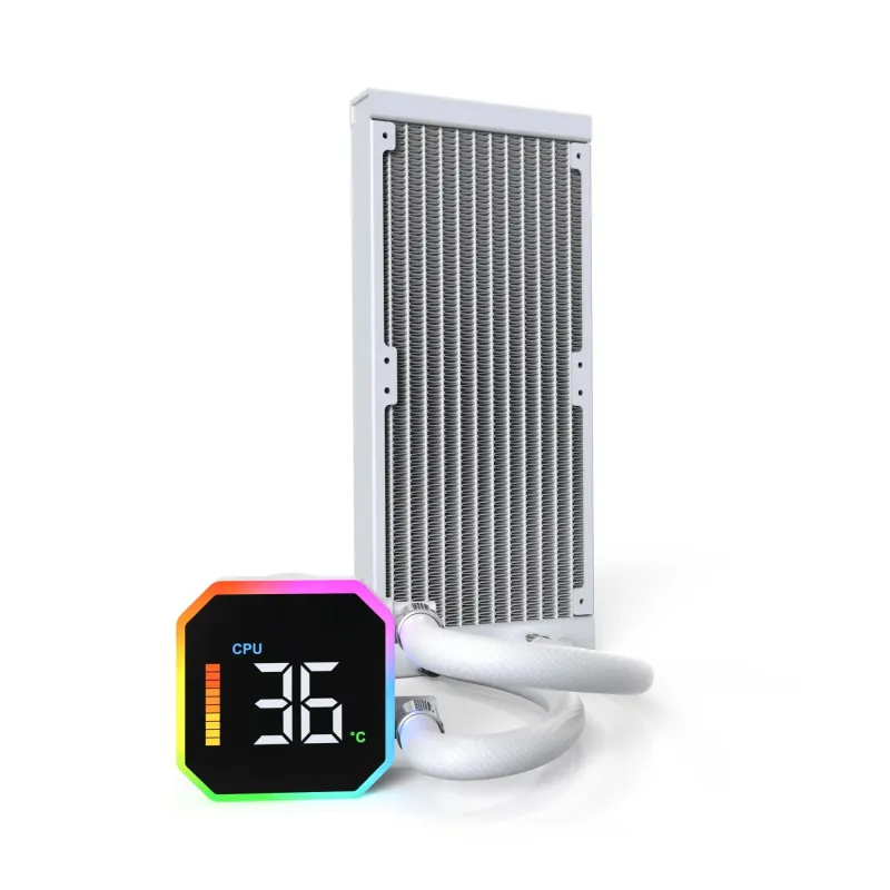 Cpu cooler multi socket white-hyperflow digital 240 montech
