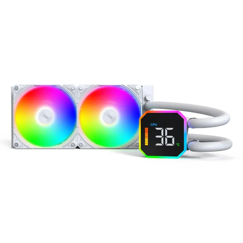 Cpu cooler multi socket white-hyperflow digital 240 montech