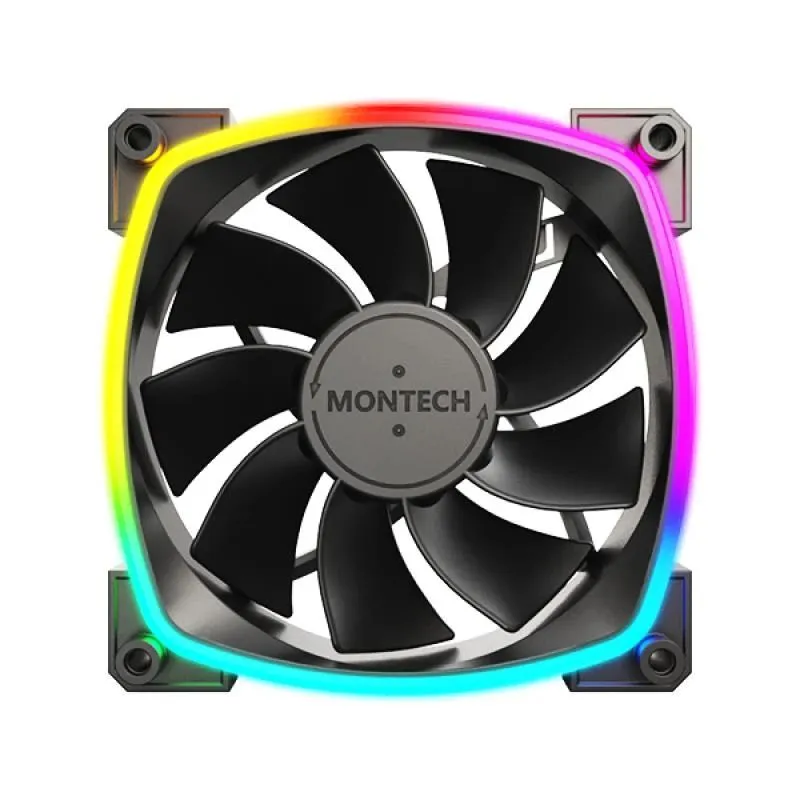 Case fan 120mm-rx120 pwm black montech