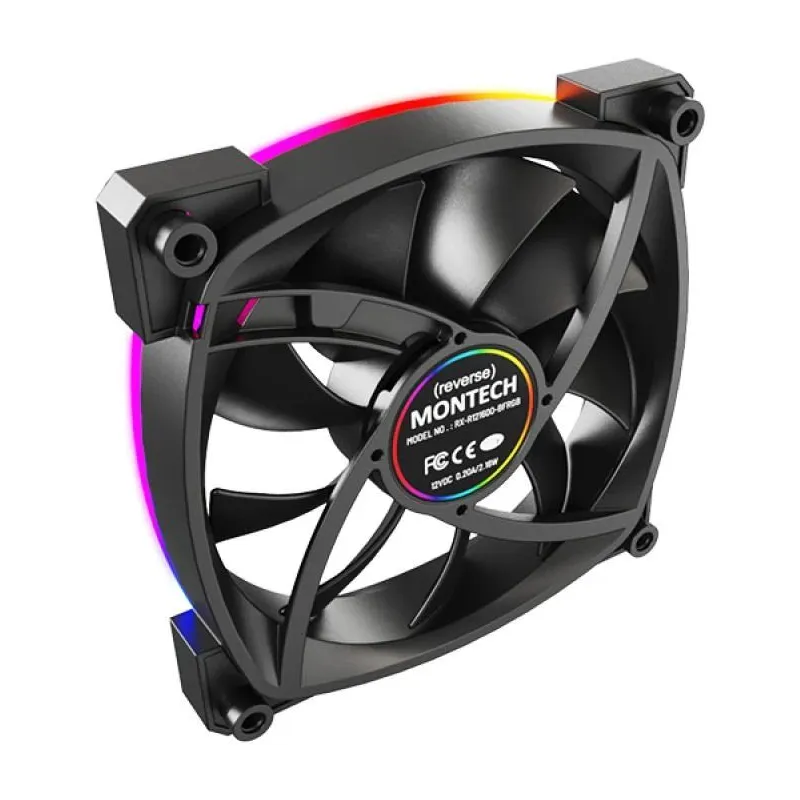 Case fan 120mm-rx120 pwm black montech