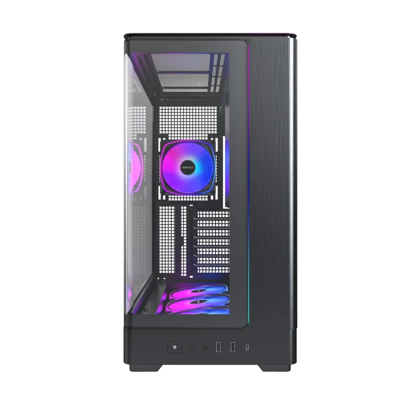 Case-MONTECH-micro ATX-Mini-ITX-Black-Midi Tower-PC-KING 45 PRO-KING45PRO,B,