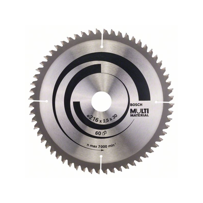 Stacionārā Ripzāģa disks 216x30x60 multi material