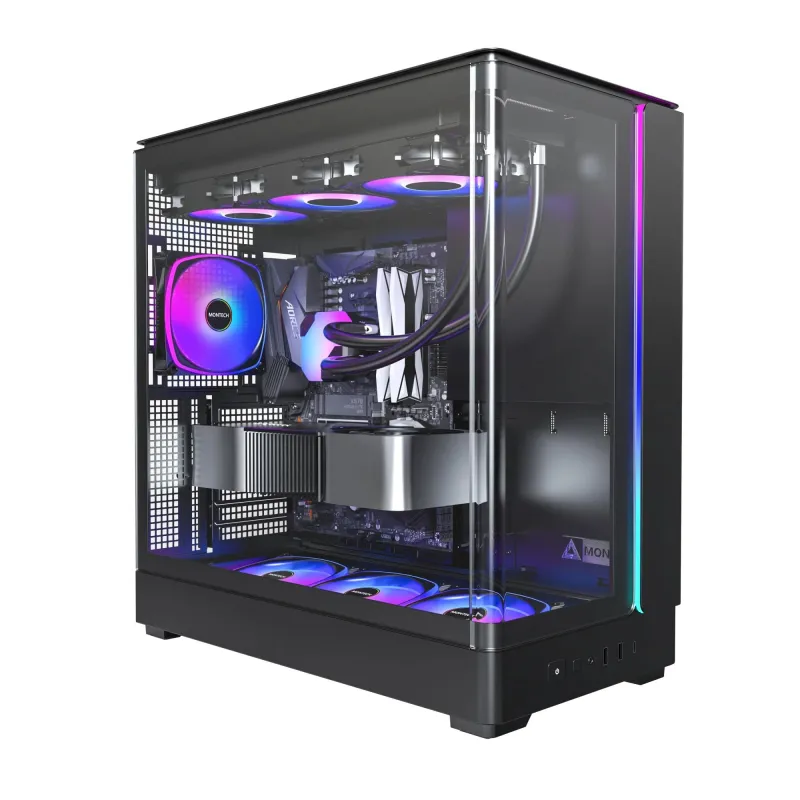 Case-MONTECH-micro ATX-Mini-ITX-Black-Midi Tower-PC-KING 45 PRO-KING45PRO,B,