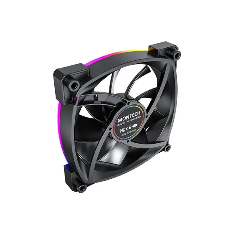 Case fan 120mm-ax120 pwm black 3 in 1 montech