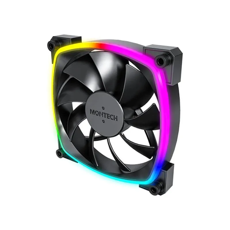 Case fan 120mm-ax120 pwm black 3 in 1 montech