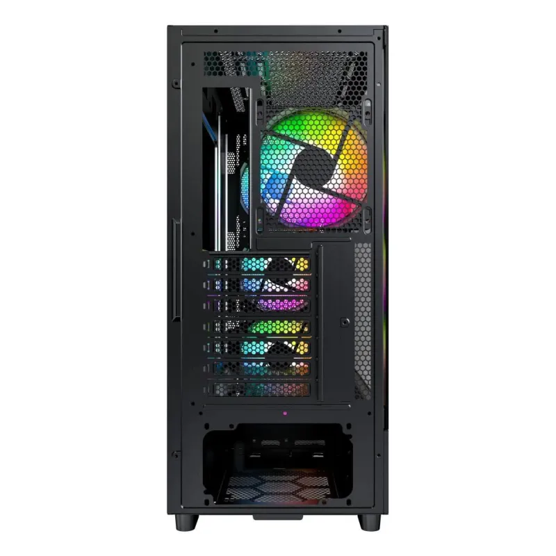 Case-MONTECH-X5-MidiTower-Case product features Transparent panel-Not included-Colour Black-X5,B,