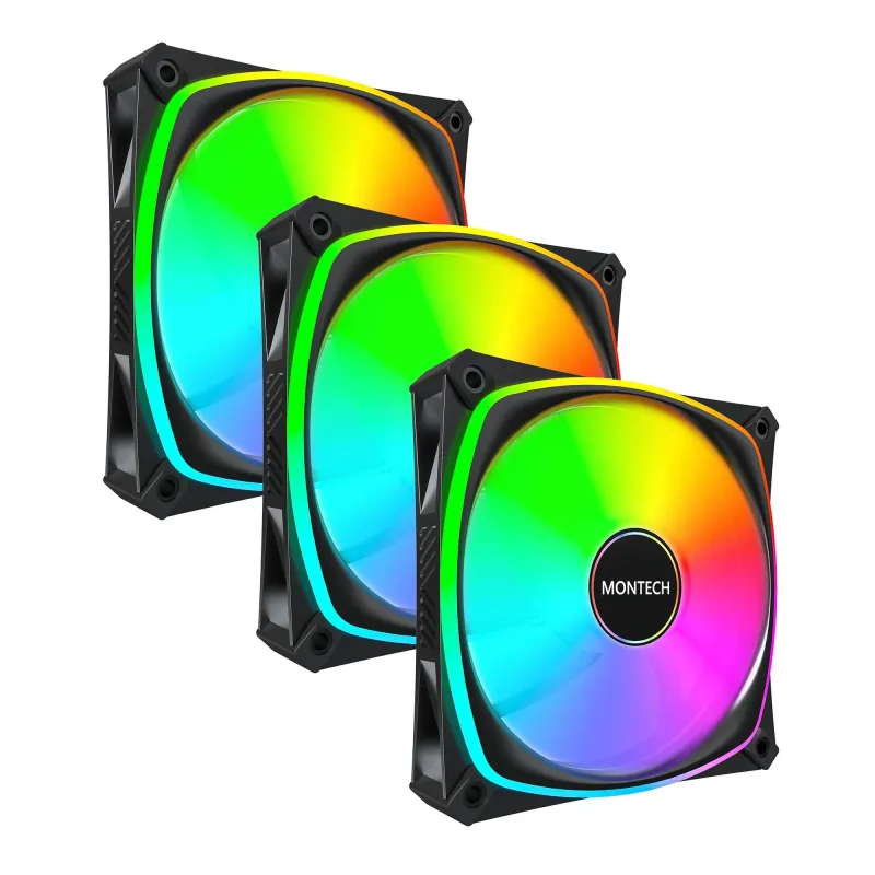 Case fan 120mm-rx120 pro black 3 in 1 montech