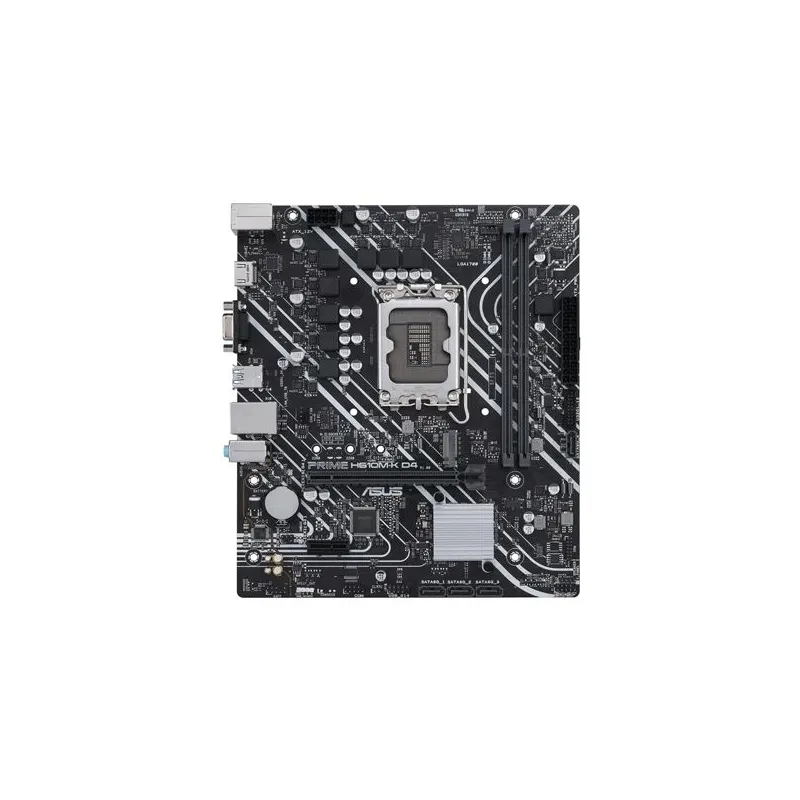 Mainboard-ASUS-Intel H610-LGA1700-MicroATX-Memory DDR4-Memory slots 2-1xPCI-Express 3.0 1x-1xPCI-Express 4.0 16x-1xM.2-1x15pin