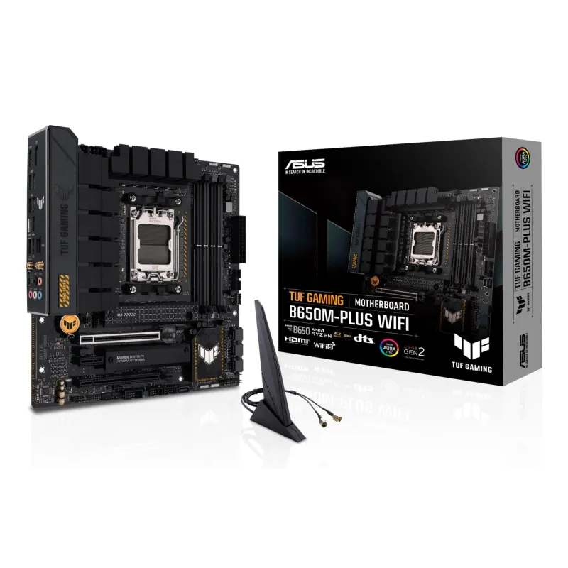 Mainboard-ASUS-AMD B650-SAM5-MicroATX-Memory DDR5-Memory slots 4-1xPCI-Express 4.0 1x-1xPCI-Express 4.0