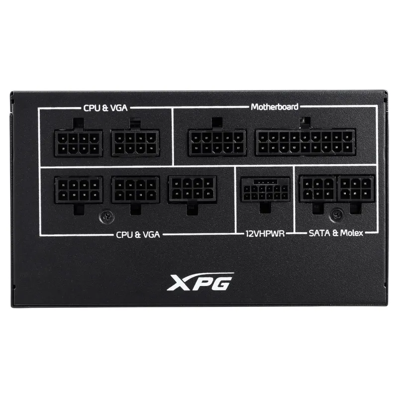 Power Supply-ADATA-XPG CORE REACTOR II-850 Watts-Efficiency 80 PLUS GOLD-COREREACTORII850G-BKCEU
