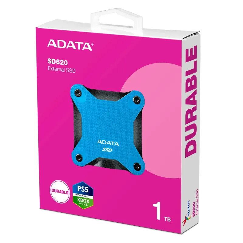 External SSD-ADATA-SD620-1TB-USB 3.2-Write speed 460 MBytes-sec-Read speed 520 MBytes-sec-SD620-1TCBL