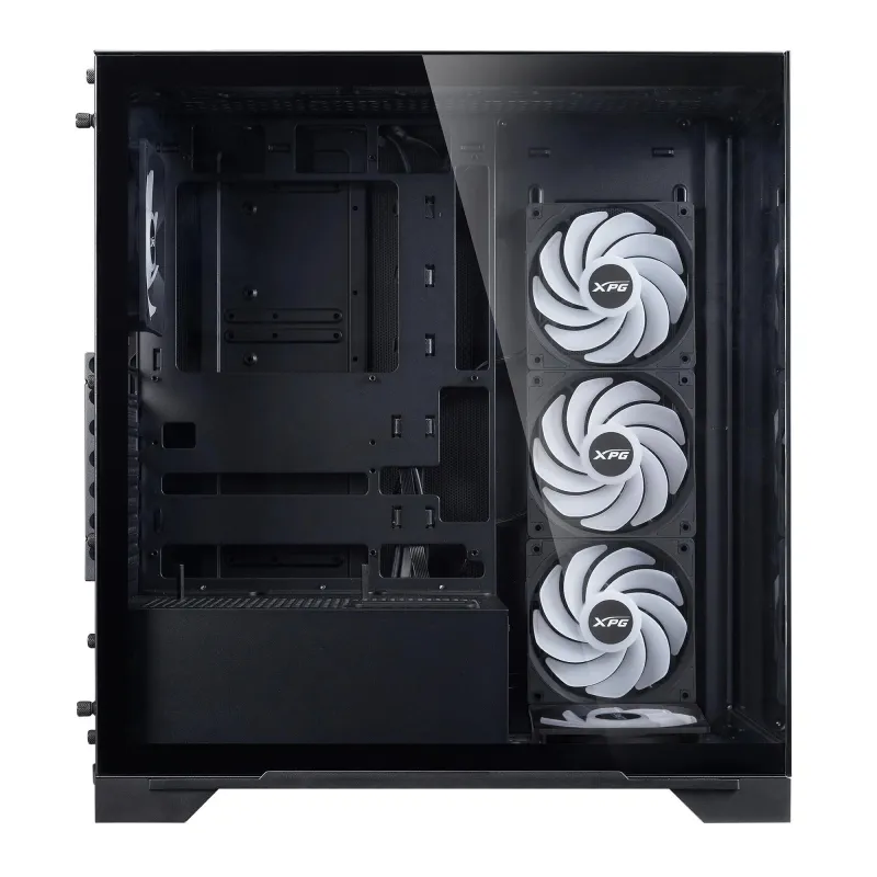 Case-ADATA-INVADER X BTF-MidiTower-Case product features Transparent panel-ATX-MicroATX-MiniITX-Colour Black-INVADERXBTFMT-BKCWW