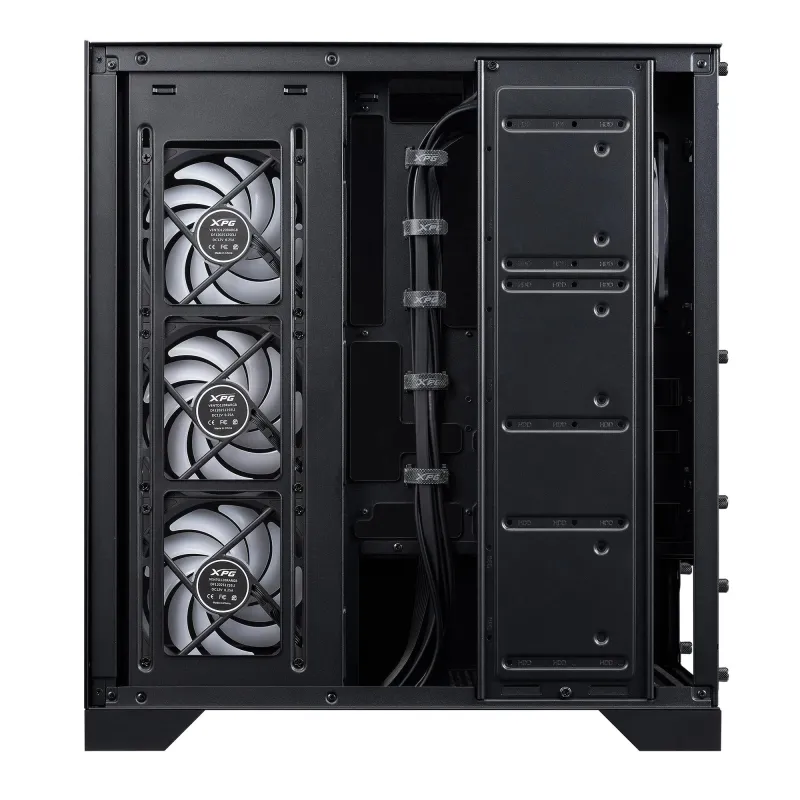 Case-ADATA-INVADER X BTF-MidiTower-Case product features Transparent panel-ATX-MicroATX-MiniITX-Colour Black-INVADERXBTFMT-BKCWW