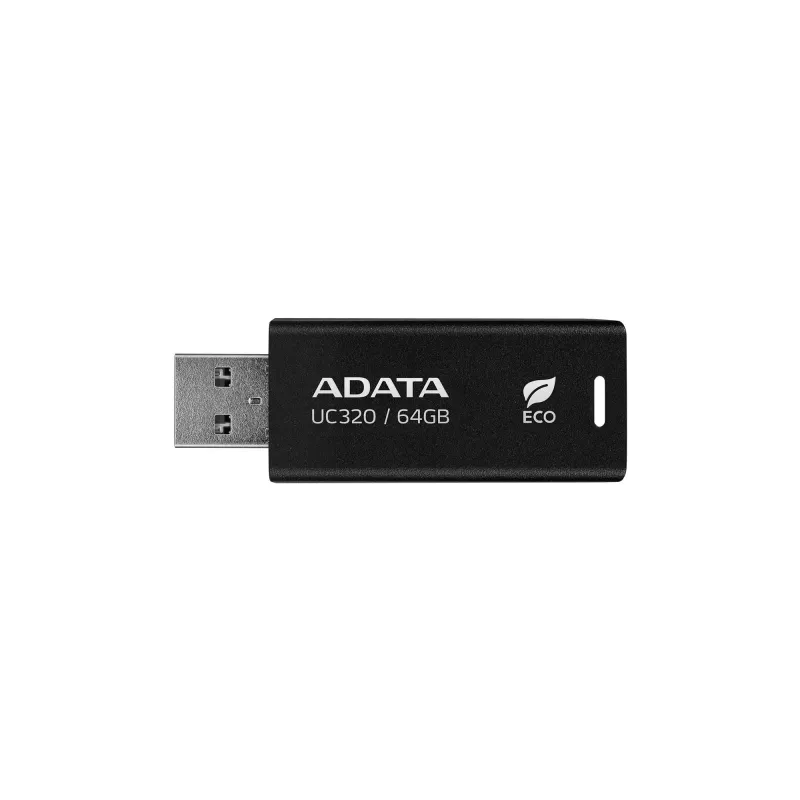 Memory drive flash usb3.2 64gb-black uc320-64g-rbk-bk adata