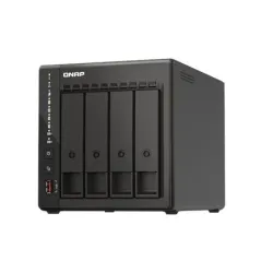 QNAP - 4-Bay desktop NAS - TS-453E-8G - Up to 4 HDD-SSD Hot-Swap - Intel Celeron - J6412 Quad-Core - Processor frequency 2.6 GHz