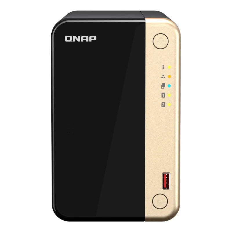 QNAP - 2-Bay desktop NAS - TS-264-8G - Intel Celeron - N5095 4-core - Processor frequency 2.9 GHz - 8 GB