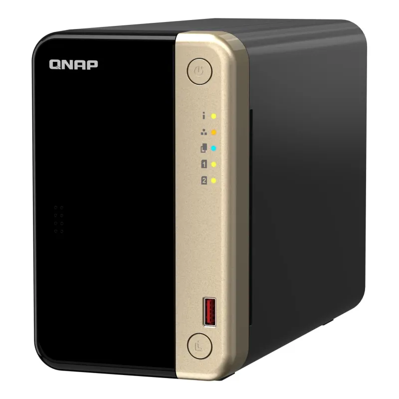 QNAP - 2-Bay desktop NAS - TS-264-8G - Intel Celeron - N5095 4-core - Processor frequency 2.9 GHz - 8 GB
