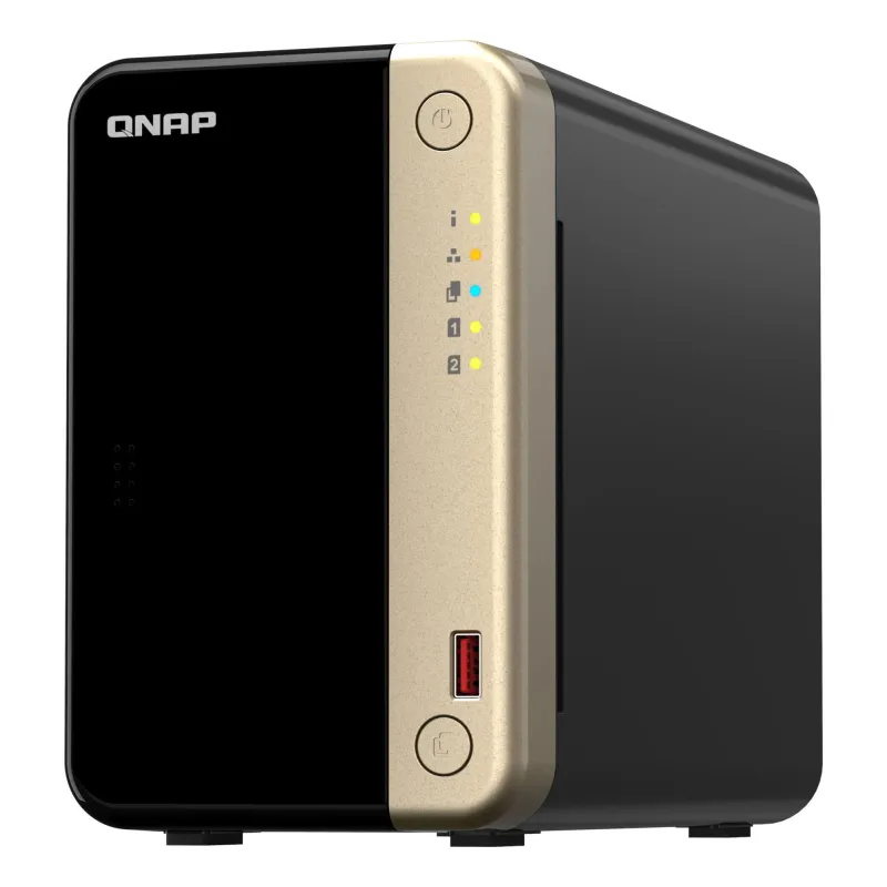 QNAP - 2-Bay desktop NAS - TS-264-8G - Intel Celeron - N5095 4-core - Processor frequency 2.9 GHz - 8 GB