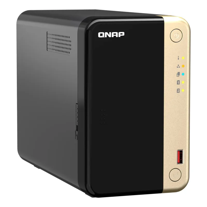 QNAP - 2-Bay desktop NAS - TS-264-8G - Intel Celeron - N5095 4-core - Processor frequency 2.9 GHz - 8 GB