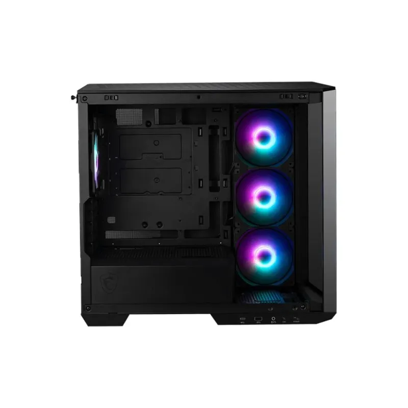 Case-MSI-MidiTower-Case product features Transparent panel-Not included-MicroATX-Colour Black-MAGPANOM100RPZ