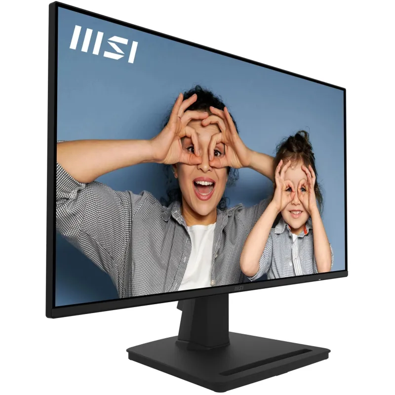 LCD Monitor-MSI-PRO MP252-24.5-Panel IPS-1920x1080-16:9-100Hz-Matte-1 ms-Speakers-Tilt-Colour Black-PROMP252