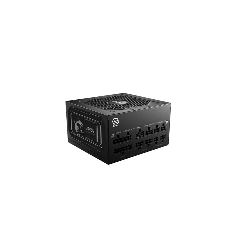 Power Supply-MSI-MAG A750GL PCIE5 II-750 Watts-Efficiency 80 PLUS GOLD-PFC Active-MAGA750GLPCIE5II