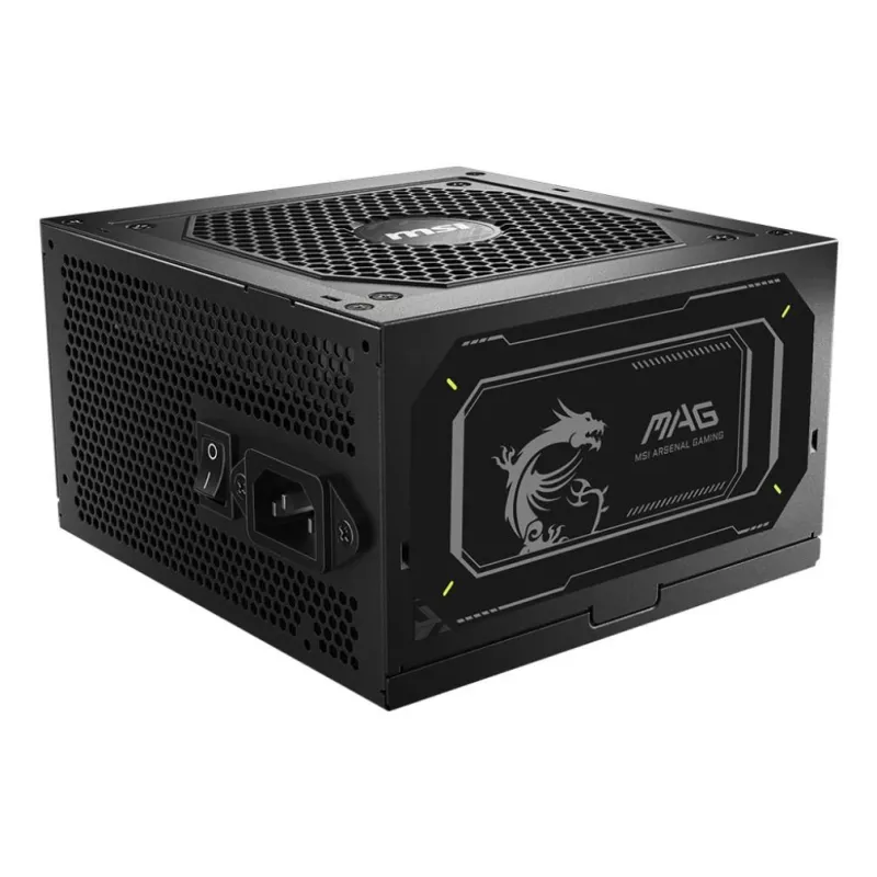 Power Supply-MSI-MAG A750GL PCIE5 II-750 Watts-Efficiency 80 PLUS GOLD-PFC Active-MAGA750GLPCIE5II
