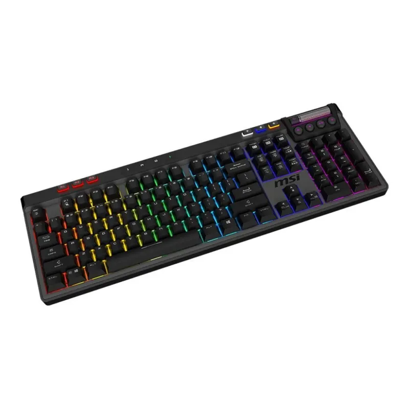 Keyboard gaming black us-strike pro w silent us msi