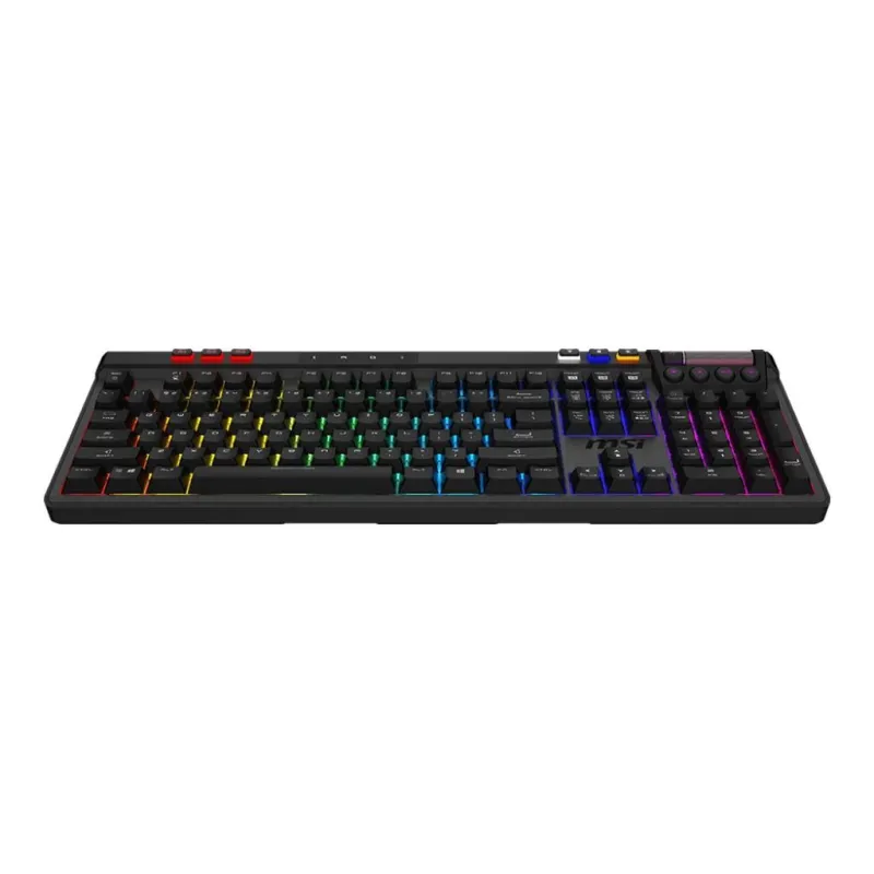 Keyboard gaming black us-strike pro w silent us msi