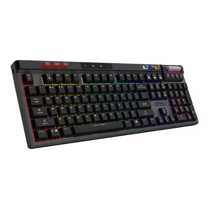 Keyboard gaming black us-strike pro w silent us msi