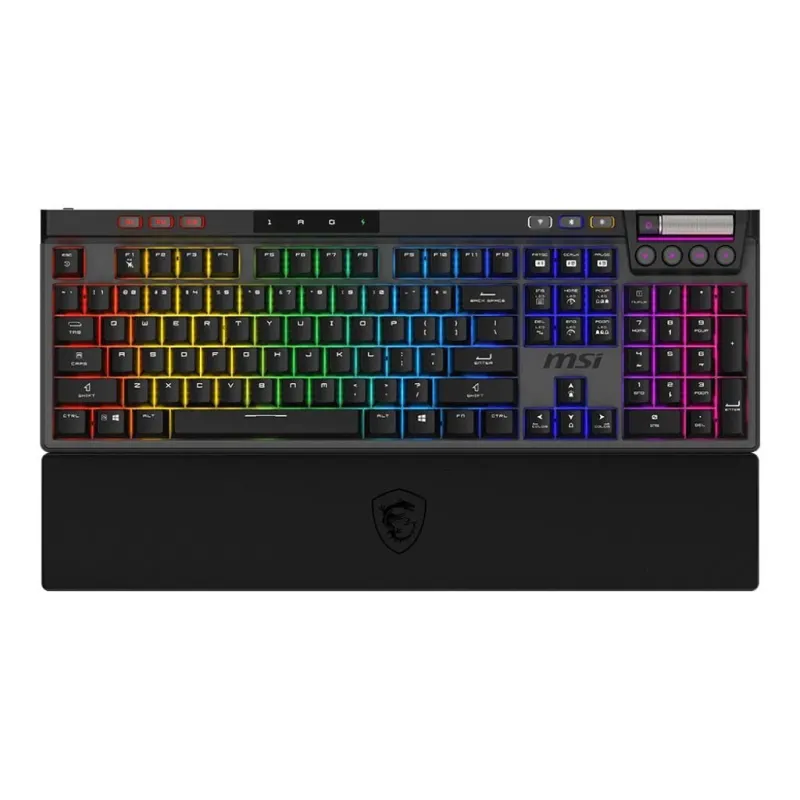 Keyboard gaming black us-strike pro w silent us msi