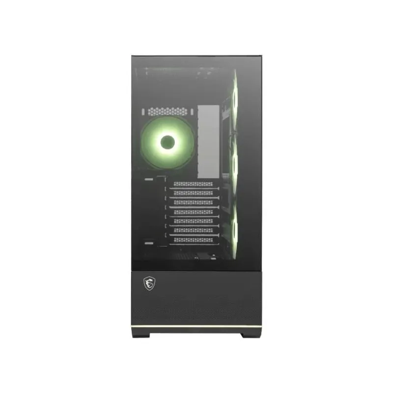 Case-MSI-MAG PANO 110R PZ-MidiTower-Case product features Transparent panel-Not included-Colour Black-MAGPANO110RPZ