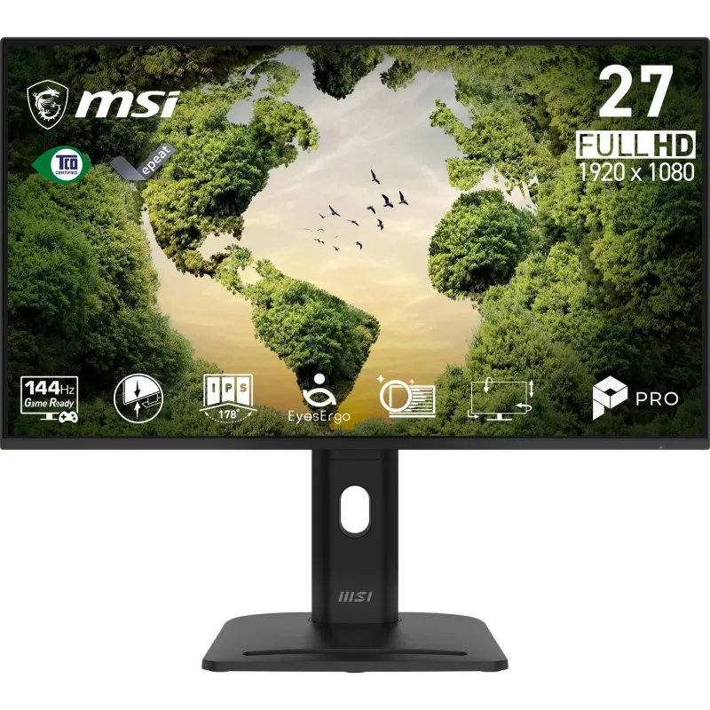 LCD Monitor-MSI-27 -1920 x 1080 pixels-Full HD-Native aspect ratio 16:9-LCD-Flat-PROMP275PGNE14