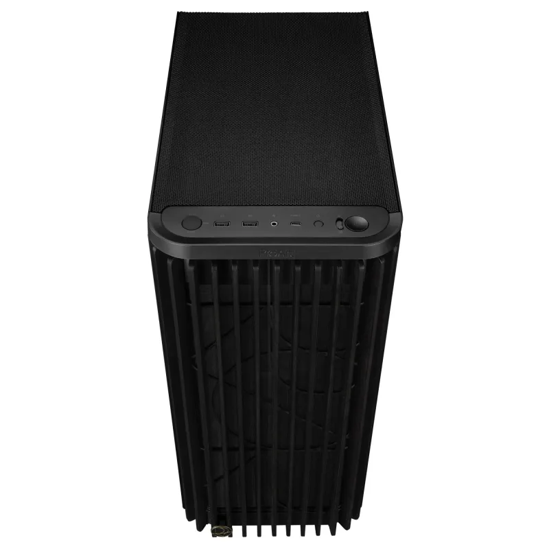 Case-ASUS-ProArt PA401 Wood Edition - Tempered Glass Panel-MidiTower-Case product features Transparent panel-Not