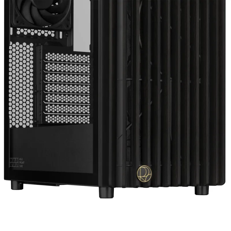 Case-ASUS-ProArt PA401 Wood Edition - Tempered Glass Panel-MidiTower-Case product features Transparent panel-Not
