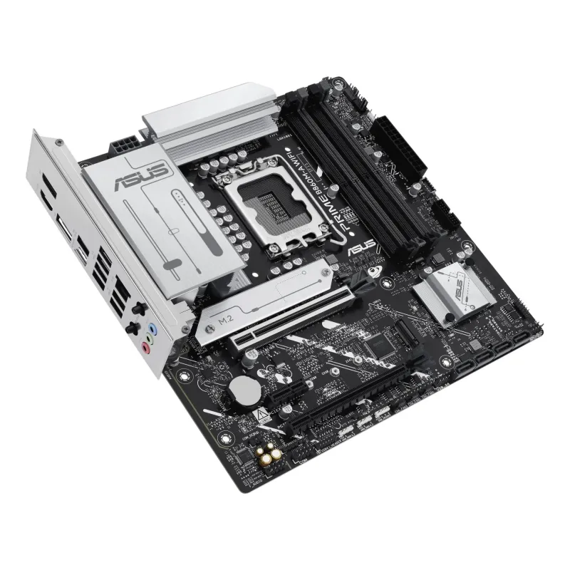 Mainboard-ASUS-Intel B860 Express-LGA1851-Micro-ATX-Memory DDR5-Memory slots 4-1xPCI-Express 4.0 1x-1xPCI-Express 4.0