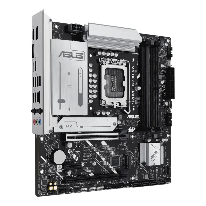 Mainboard-ASUS-Intel B860 Express-LGA1851-Micro-ATX-Memory DDR5-Memory slots 4-1xPCI-Express 4.0 1x-1xPCI-Express 4.0
